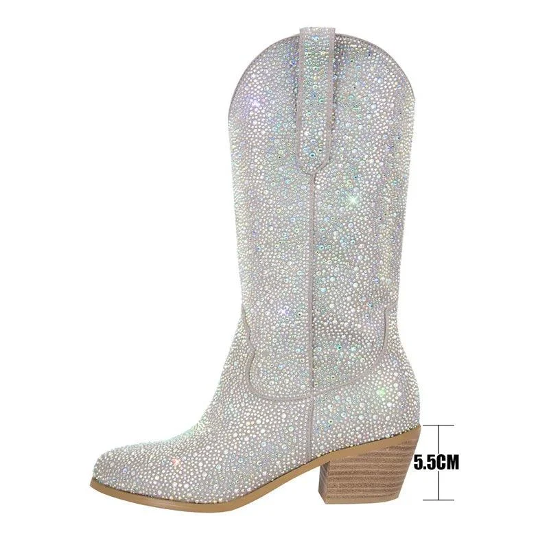 Rhinestone Cowboy Boots - Glova