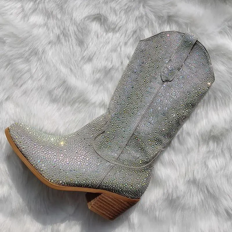 Rhinestone Cowboy Boots - Glova