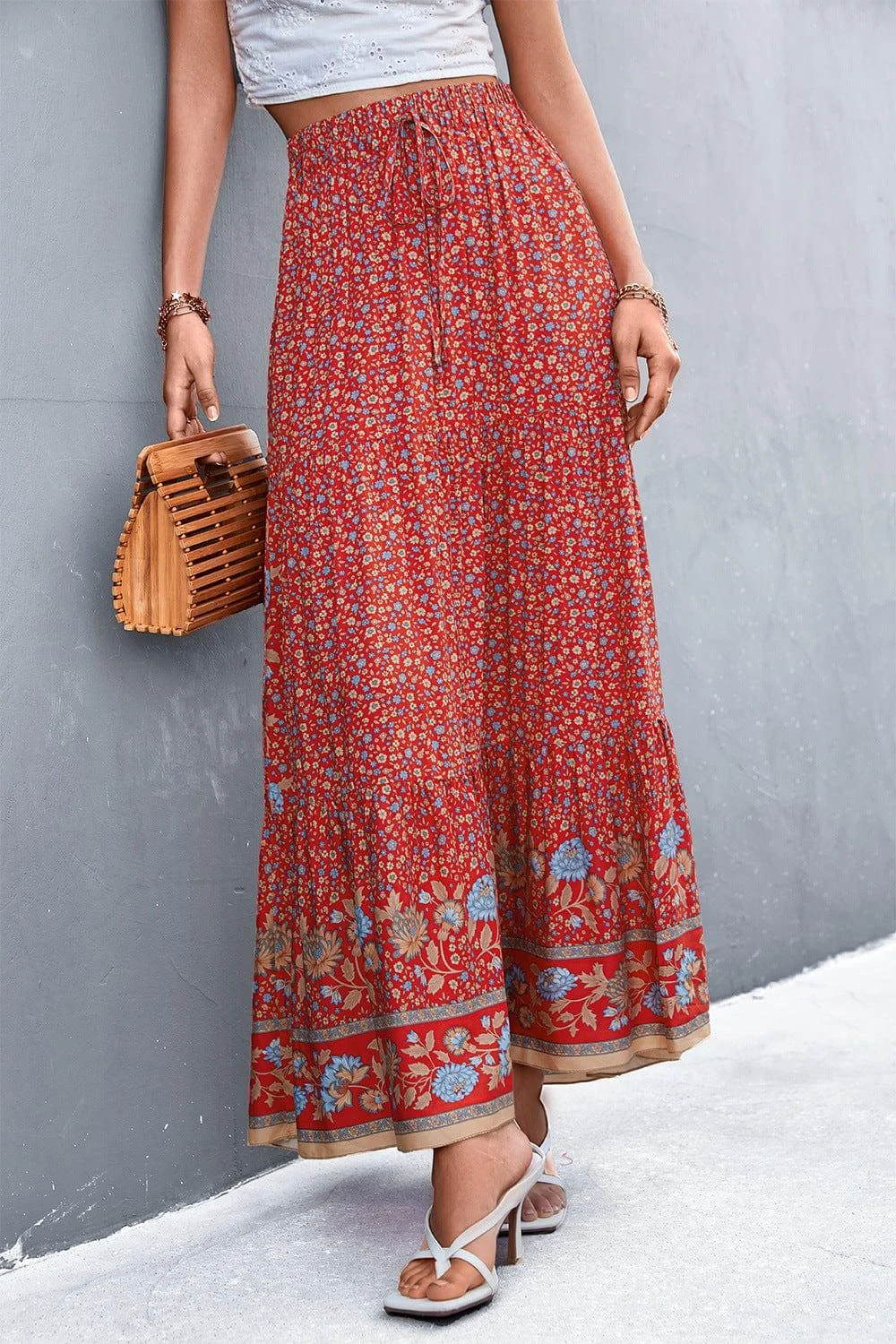 Robin Boho High Waist Maxi Skirt - Glova