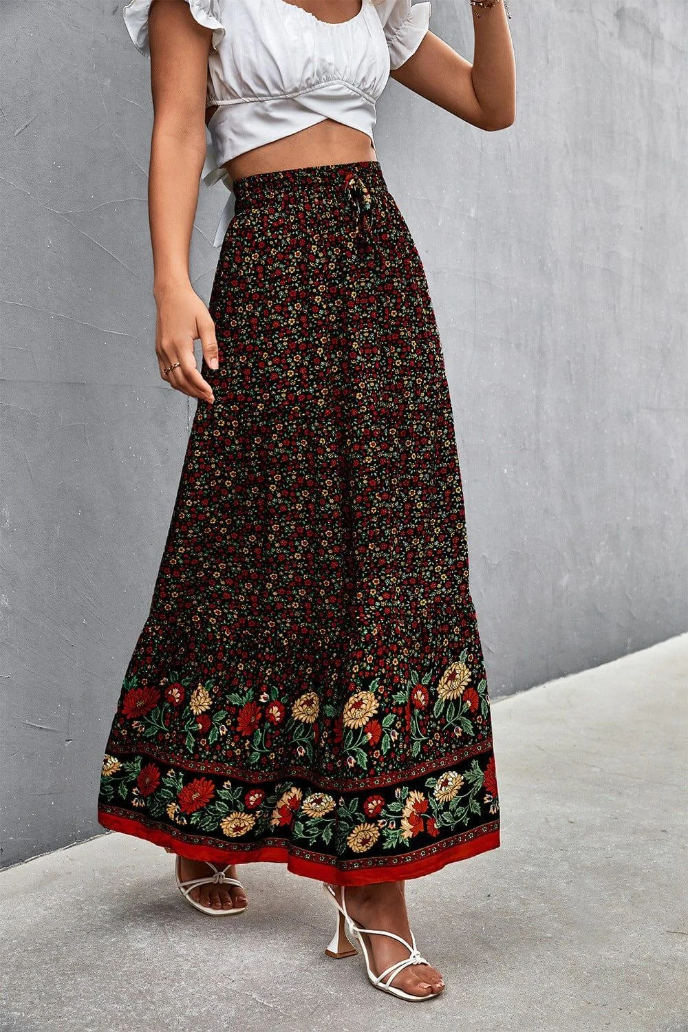 Robin Boho High Waist Maxi Skirt - Glova