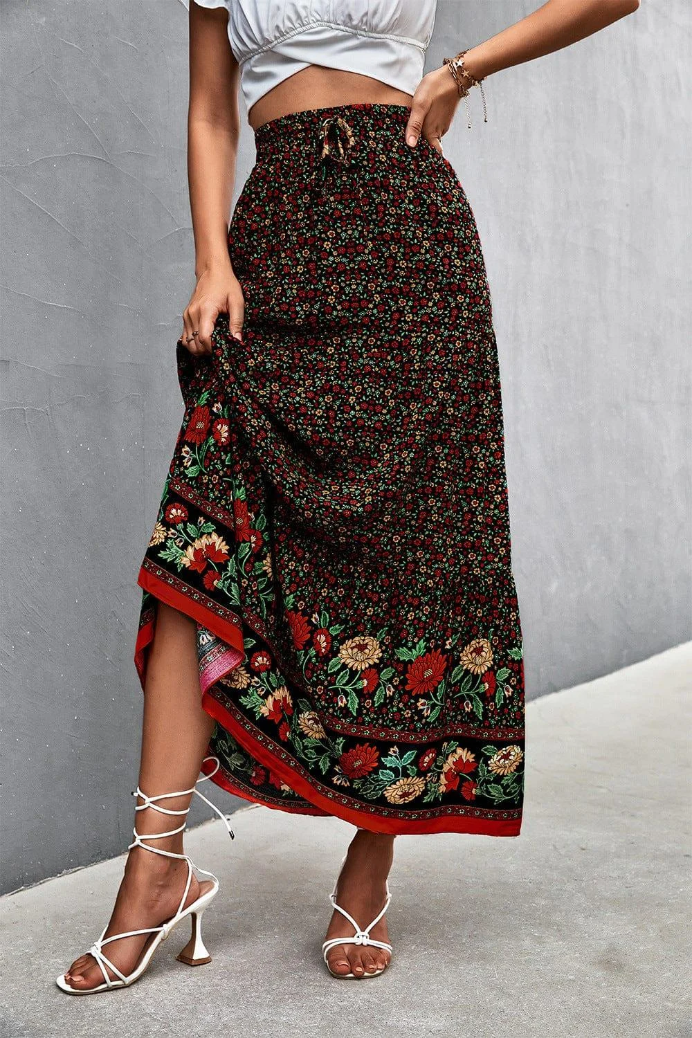 Robin Boho High Waist Maxi Skirt - Glova