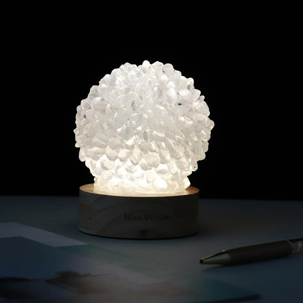 Rock Quartz Crystal Lamp - Glova