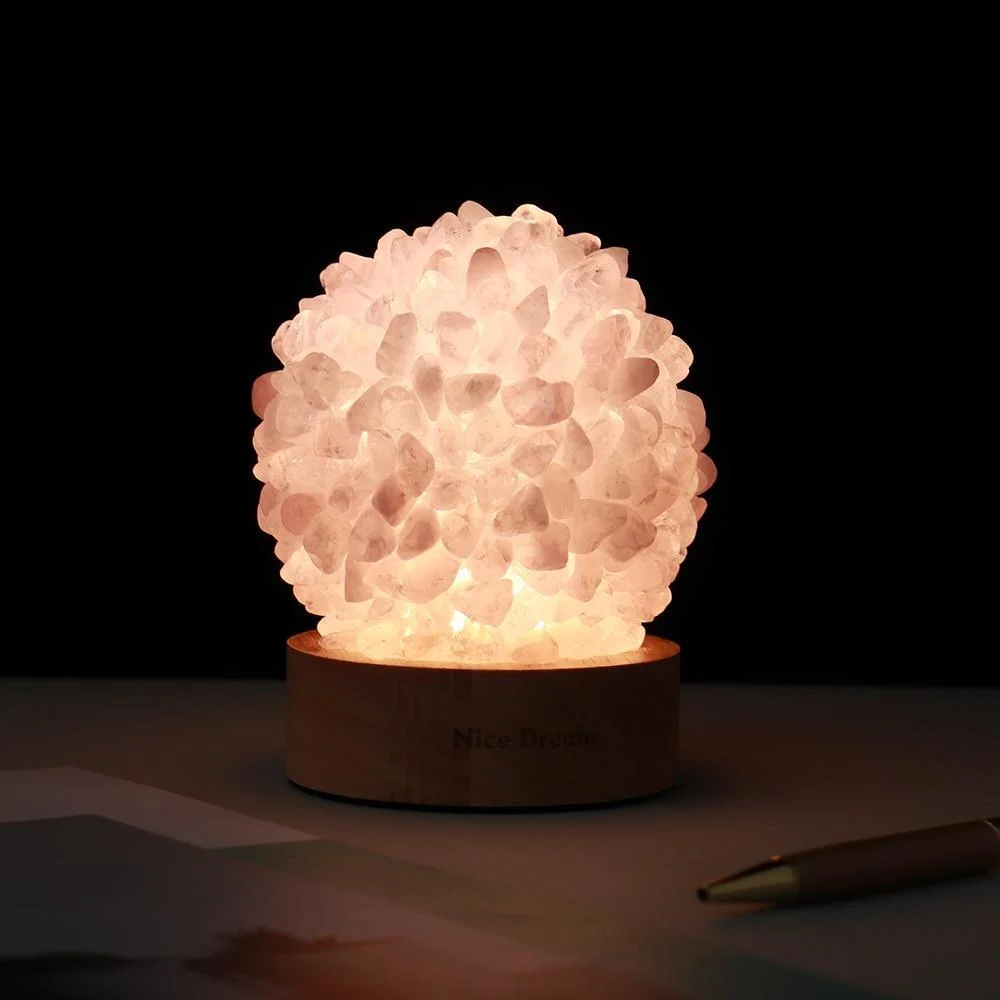 Rock Quartz Crystal Lamp - Glova