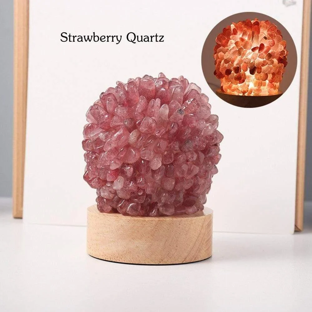 Rock Quartz Crystal Lamp - Glova