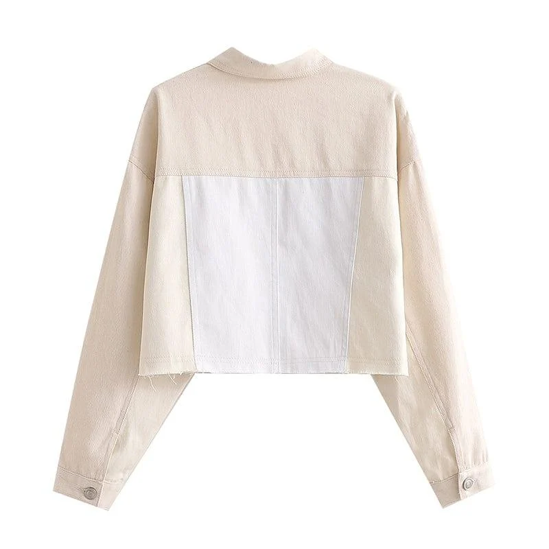 Romane White Denim Jacket - Glova