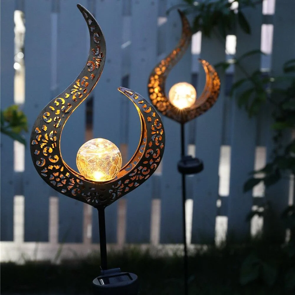 Romantic Solar Crackle Garden Light - Glova