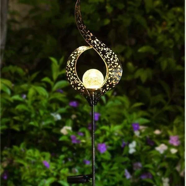 Romantic Solar Crackle Garden Light - Glova