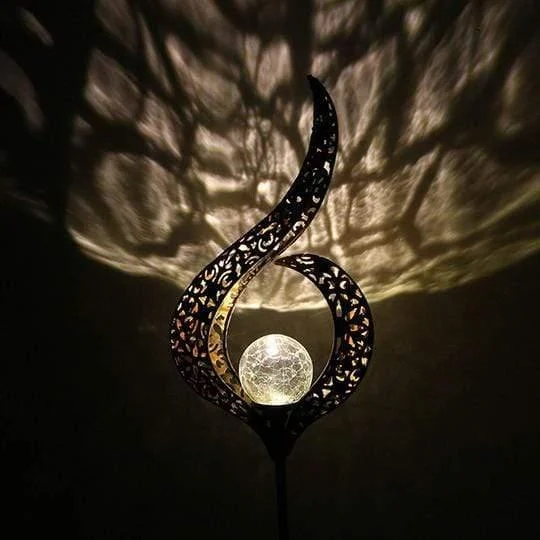 Romantic Solar Crackle Garden Light - Glova