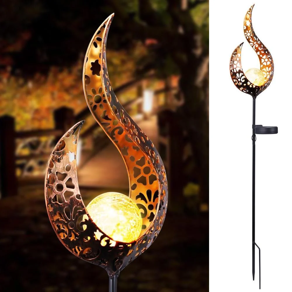 Romantic Solar Crackle Garden Light - Glova