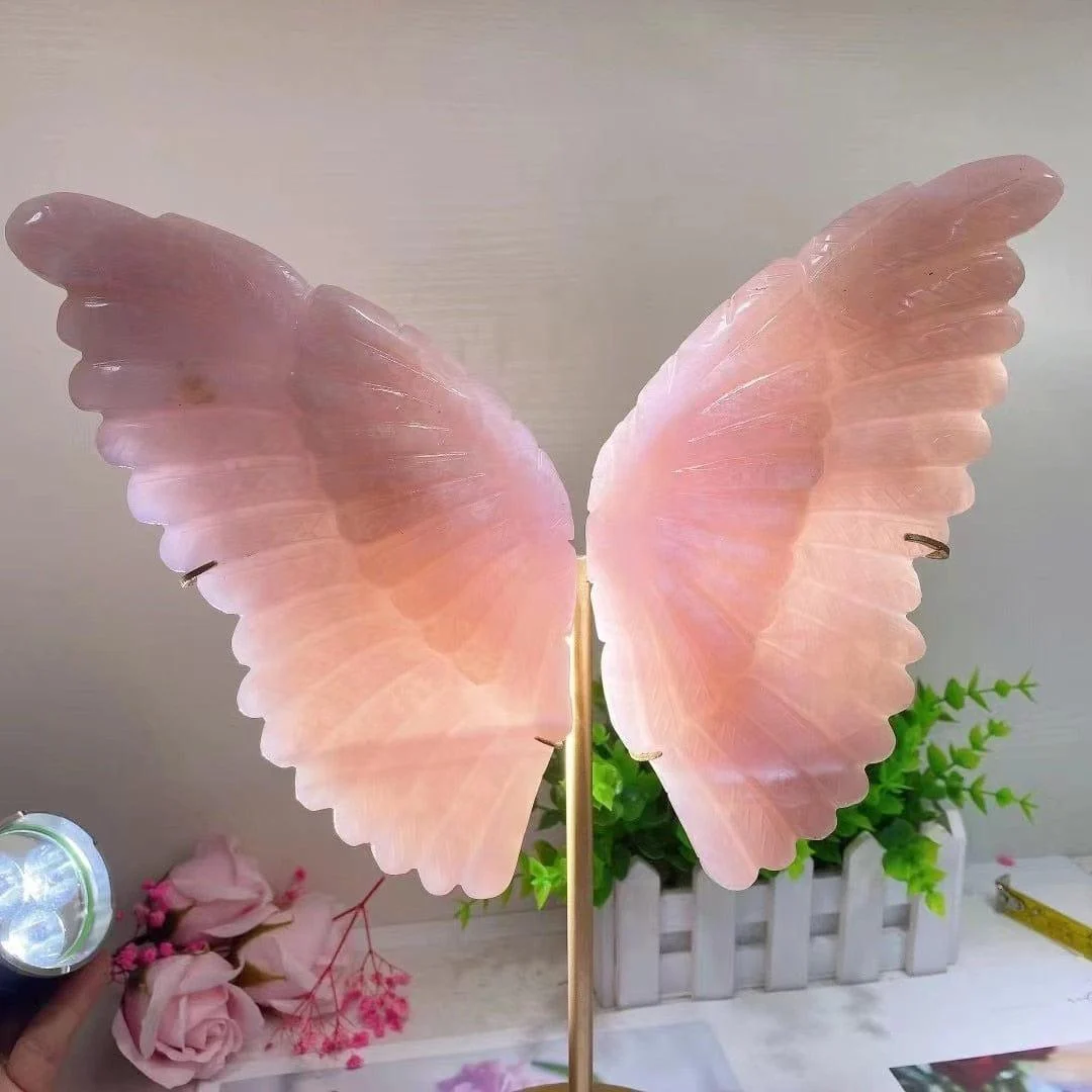 Rose Quartz Butterfly Wings - Glova