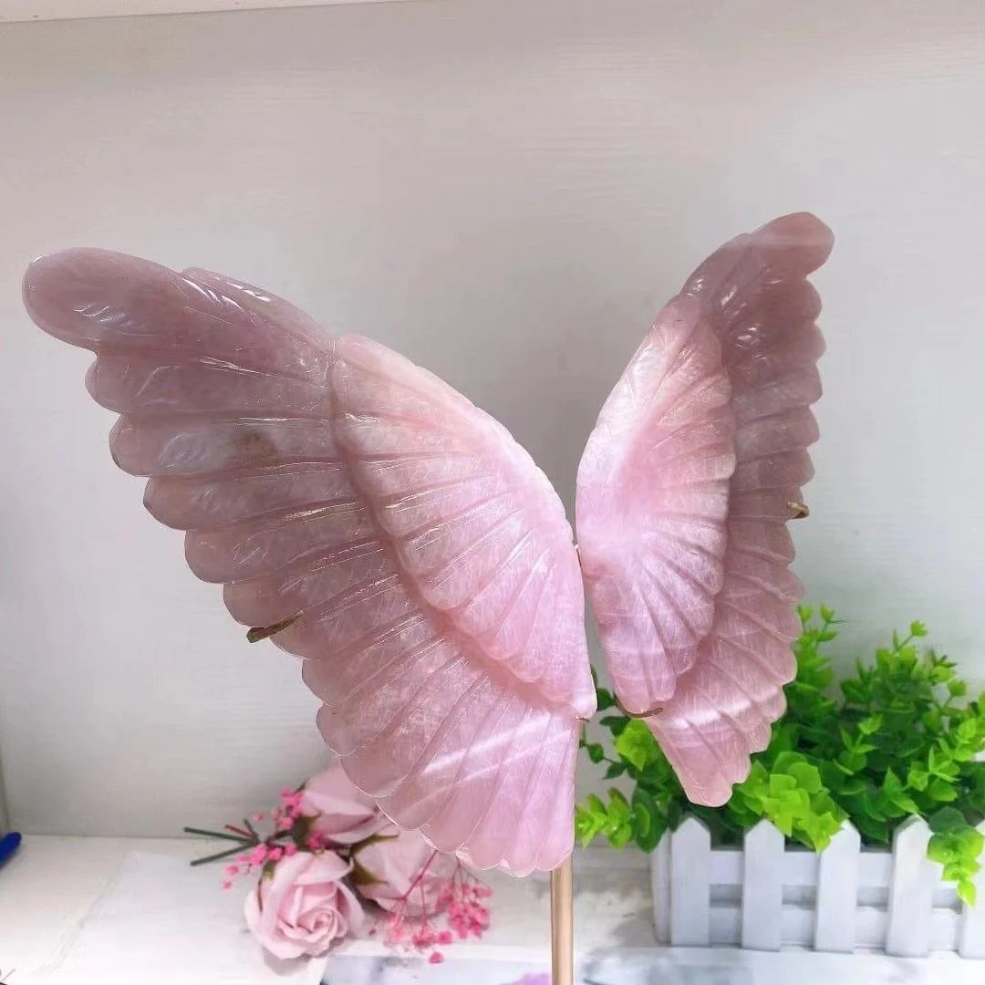 Rose Quartz Butterfly Wings - Glova