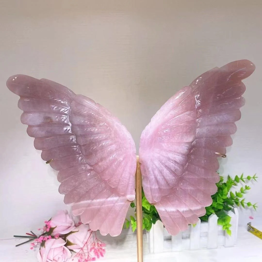 Rose Quartz Butterfly Wings - Glova