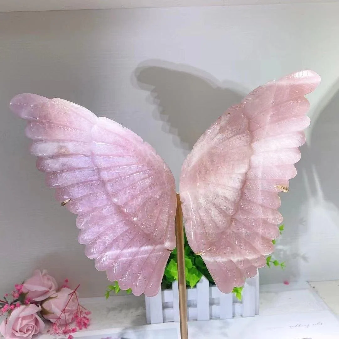 Rose Quartz Butterfly Wings - Glova