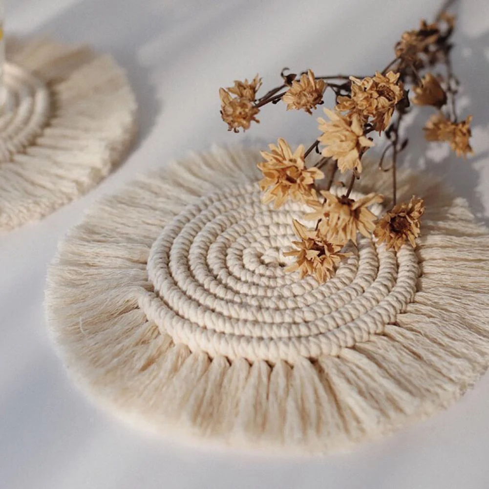 Round Macrame Coasters - Glova