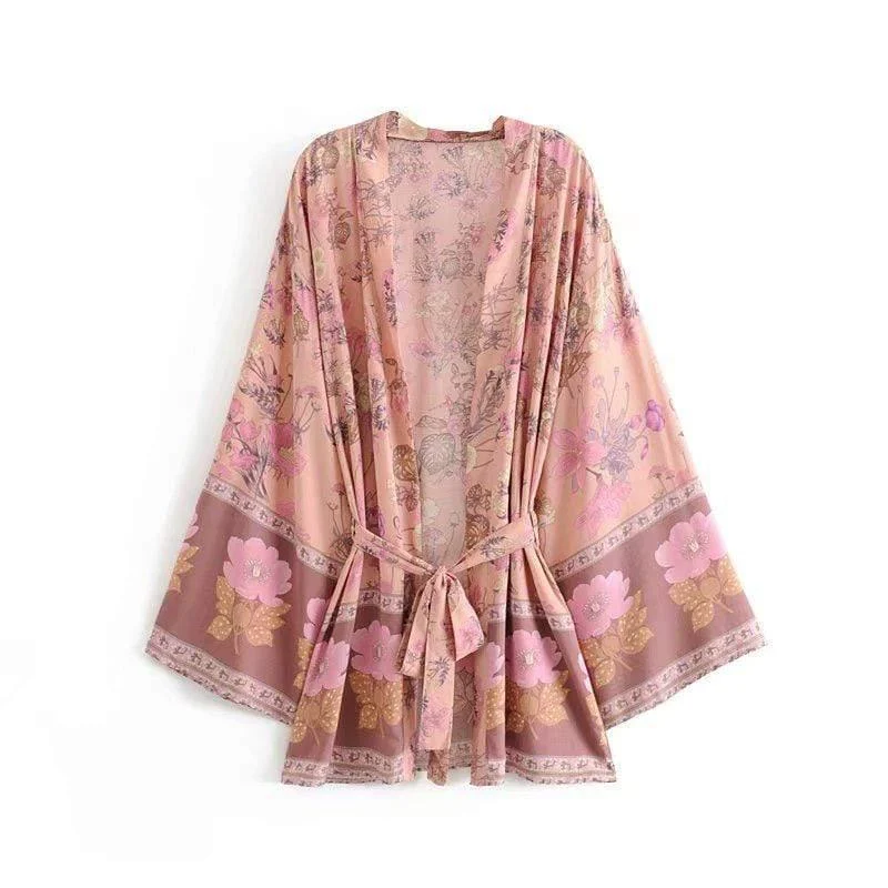 Roxanne Pink Kimono - Glova