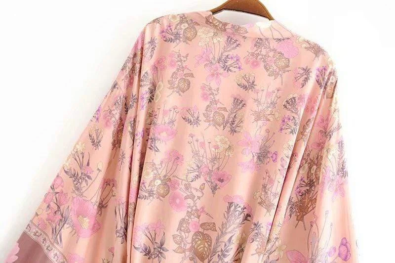 Roxanne Pink Kimono - Glova