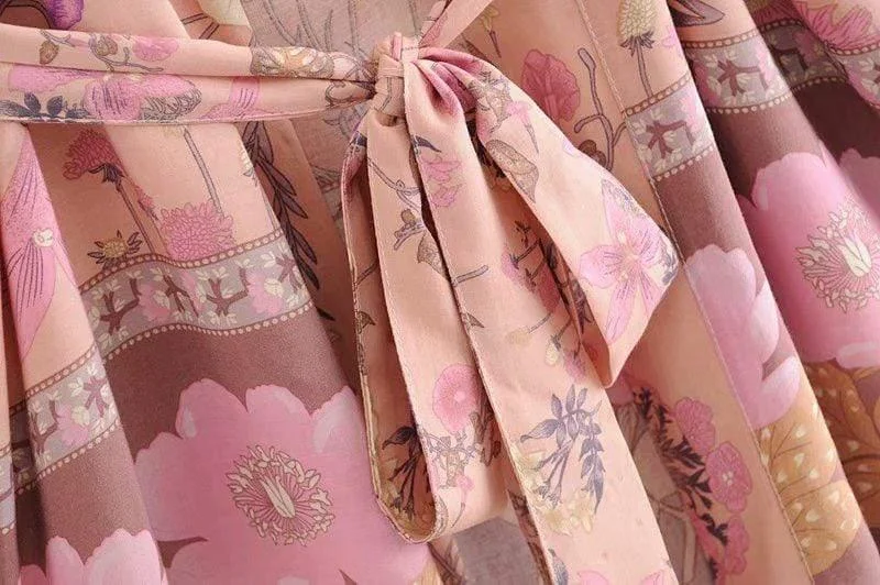 Roxanne Pink Kimono - Glova