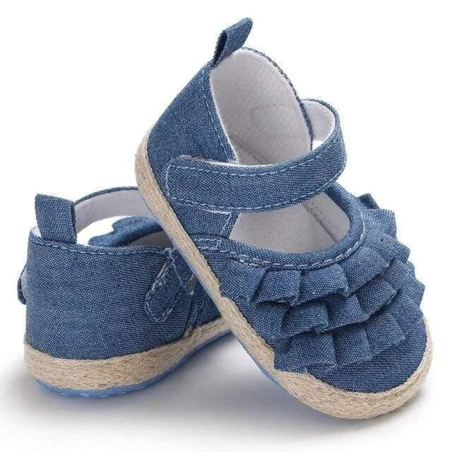 Ruffled Design Baby Girl Shoes - Glova