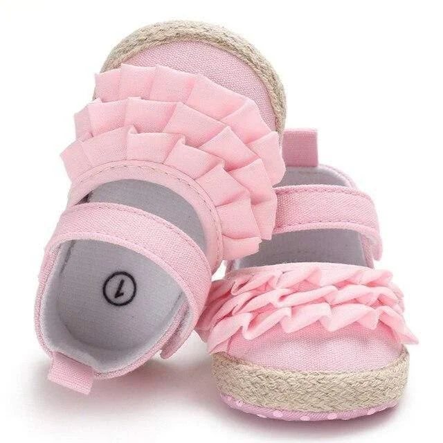 Ruffled Design Baby Girl Shoes - Glova