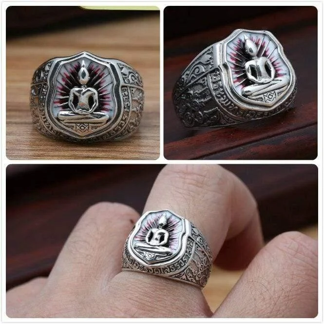 S925 Sterling Silver Buddha Ring - Glova