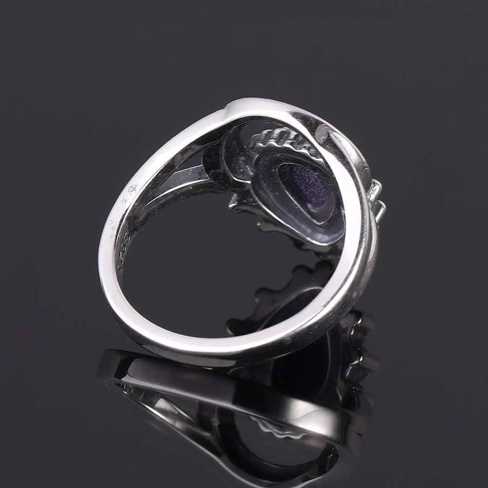 S925 Sterling Silver Water Drop Ring - Glova