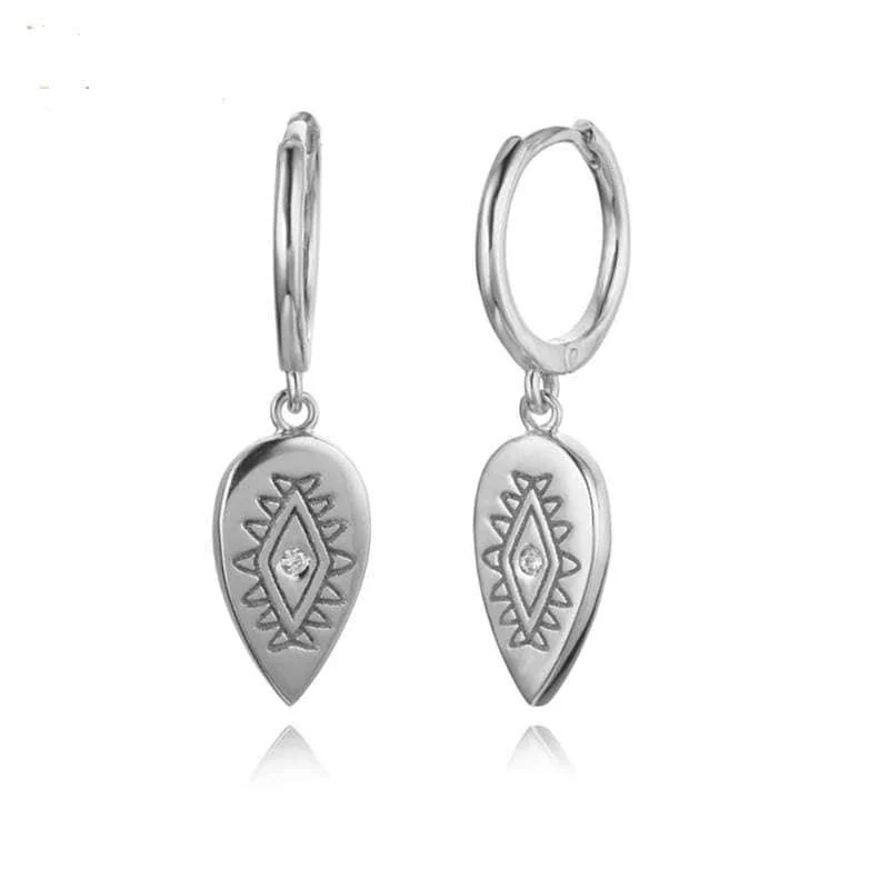 S925 Sterling Silver Waterdrop Earrings - Glova