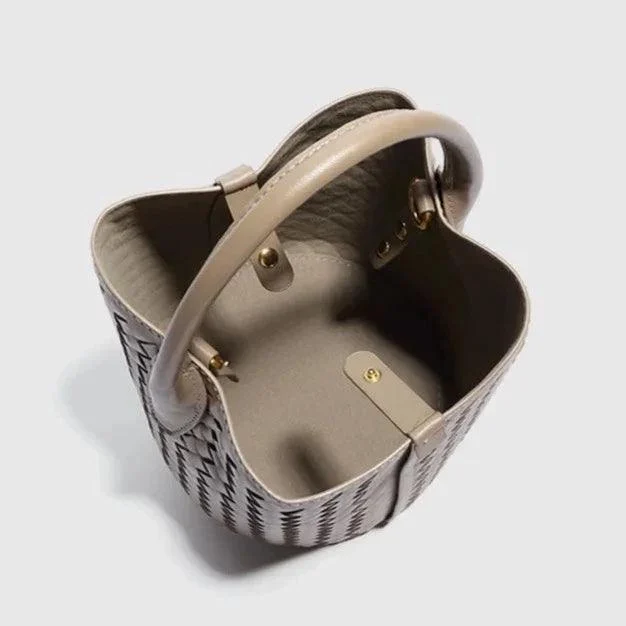 Sabine Woven Texture Bucket Totes - Glova