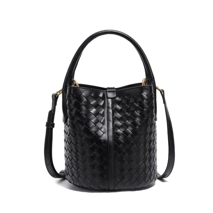 Sabine Woven Texture Bucket Totes - Glova