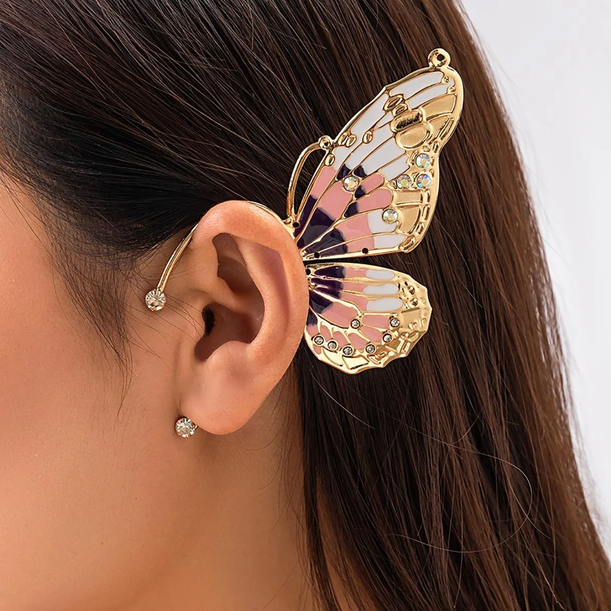 Sabrina Bufferfly Single Ear Cuff - 3 Colors - Glova