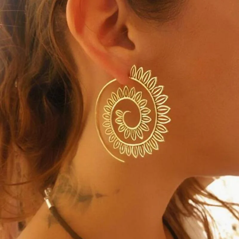 Saffron Spiral Earrings - Glova