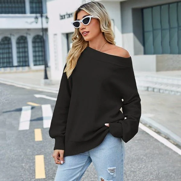 Saffrona Off Shoulder Sweater - Glova