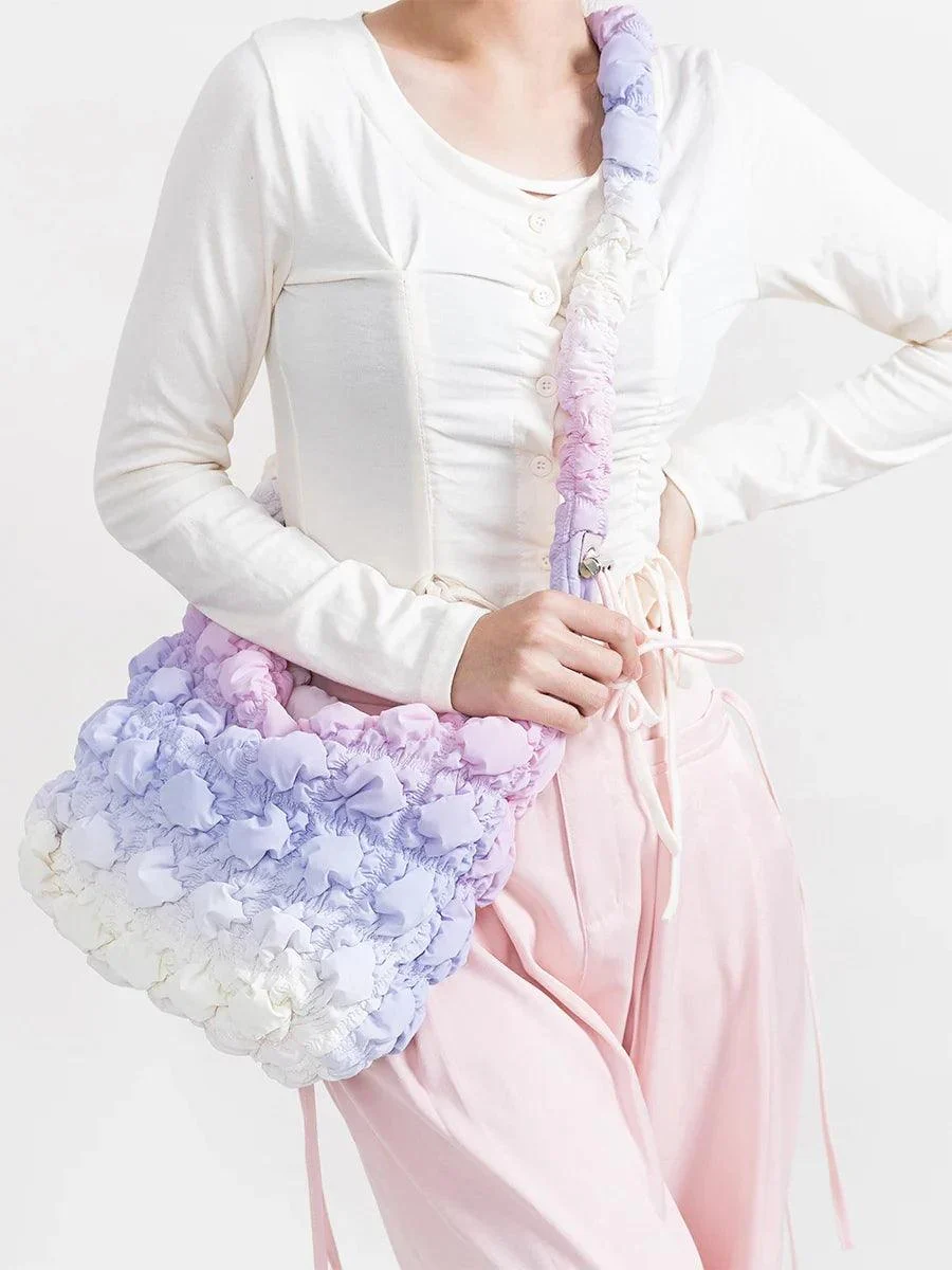 Sambria Pastel Ombre Quilted Waffle Bags - Glova