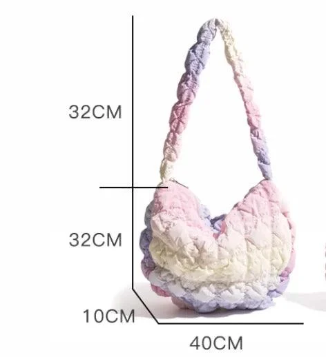 Sambria Pastel Ombre Quilted Waffle Bags - Glova