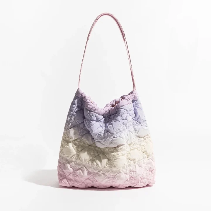 Sambria Pastel Ombre Quilted Waffle Bags - Glova