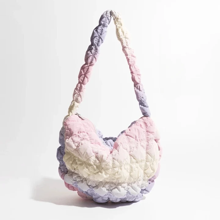 Sambria Pastel Ombre Quilted Waffle Bags - Glova