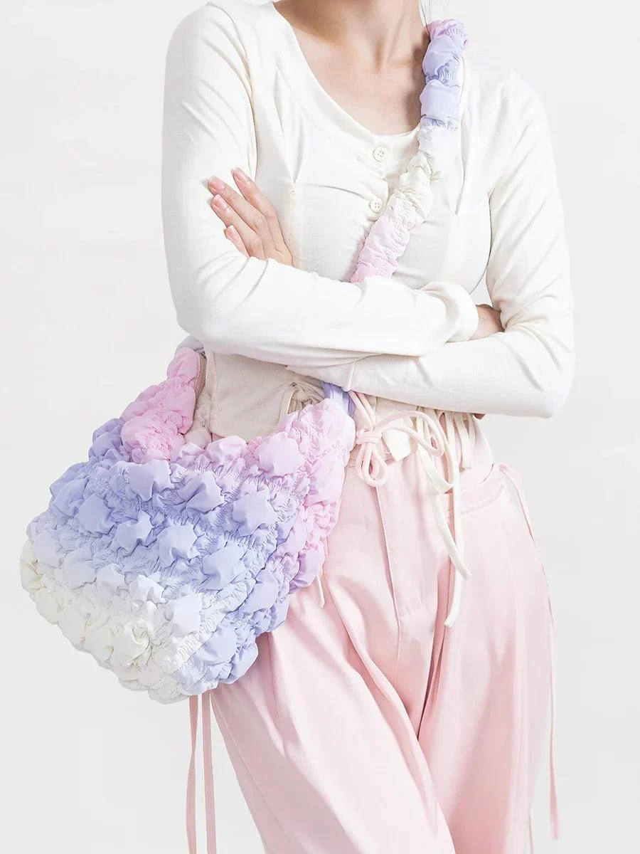 Sambria Pastel Ombre Quilted Waffle Bags - Glova