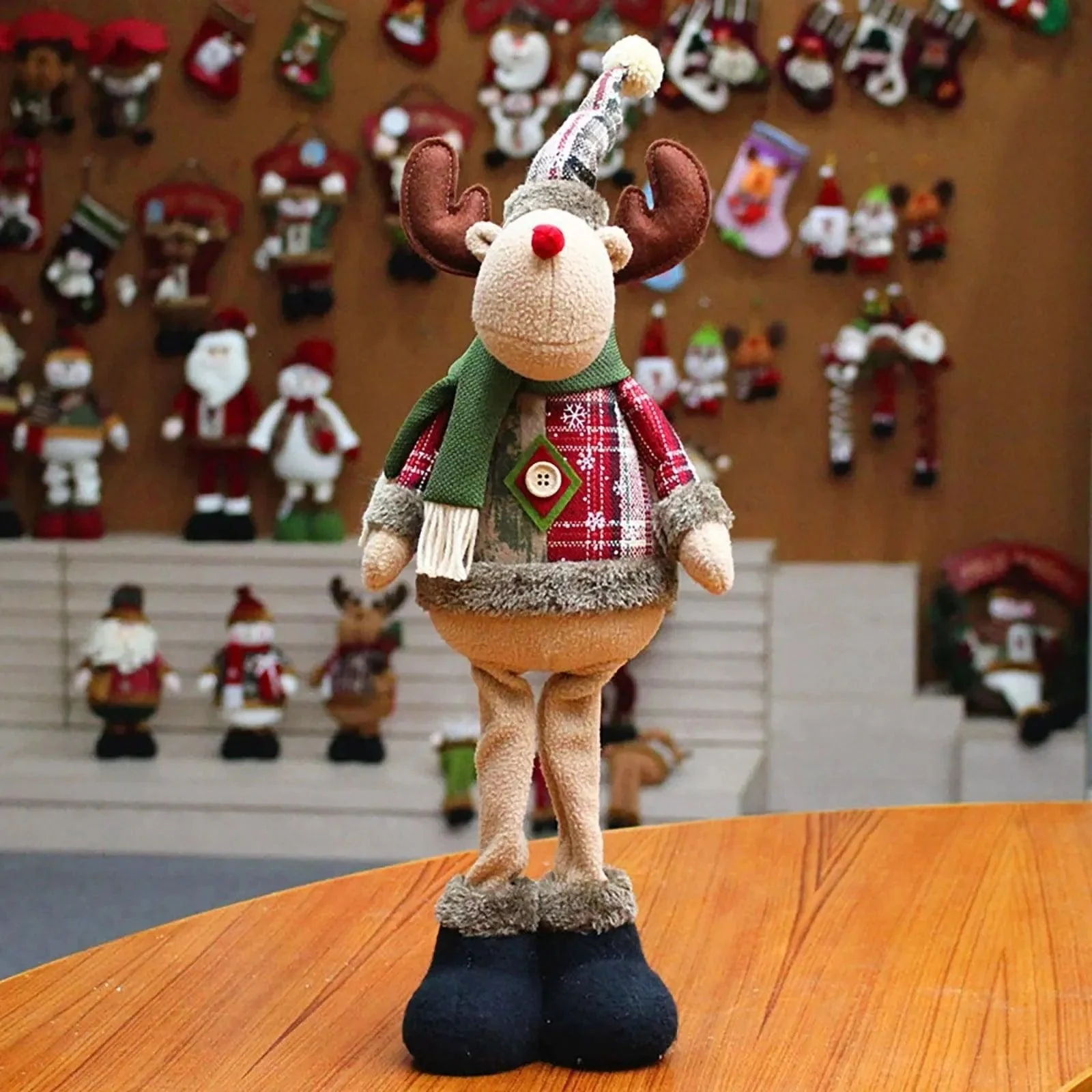 Santa, Snowman, and Reindeer Figurines - Glova