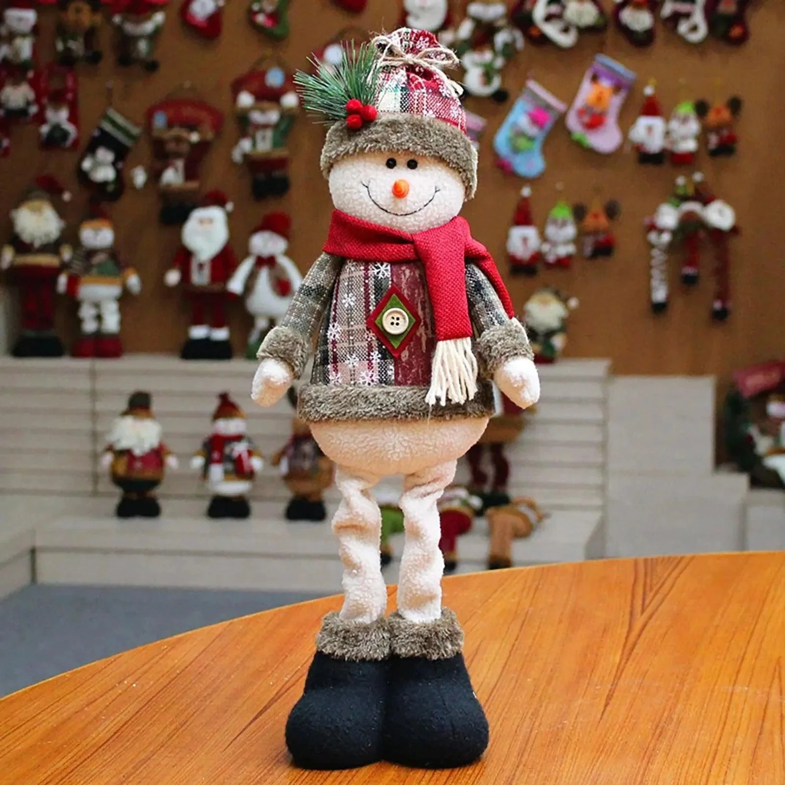 Santa, Snowman, and Reindeer Figurines - Glova