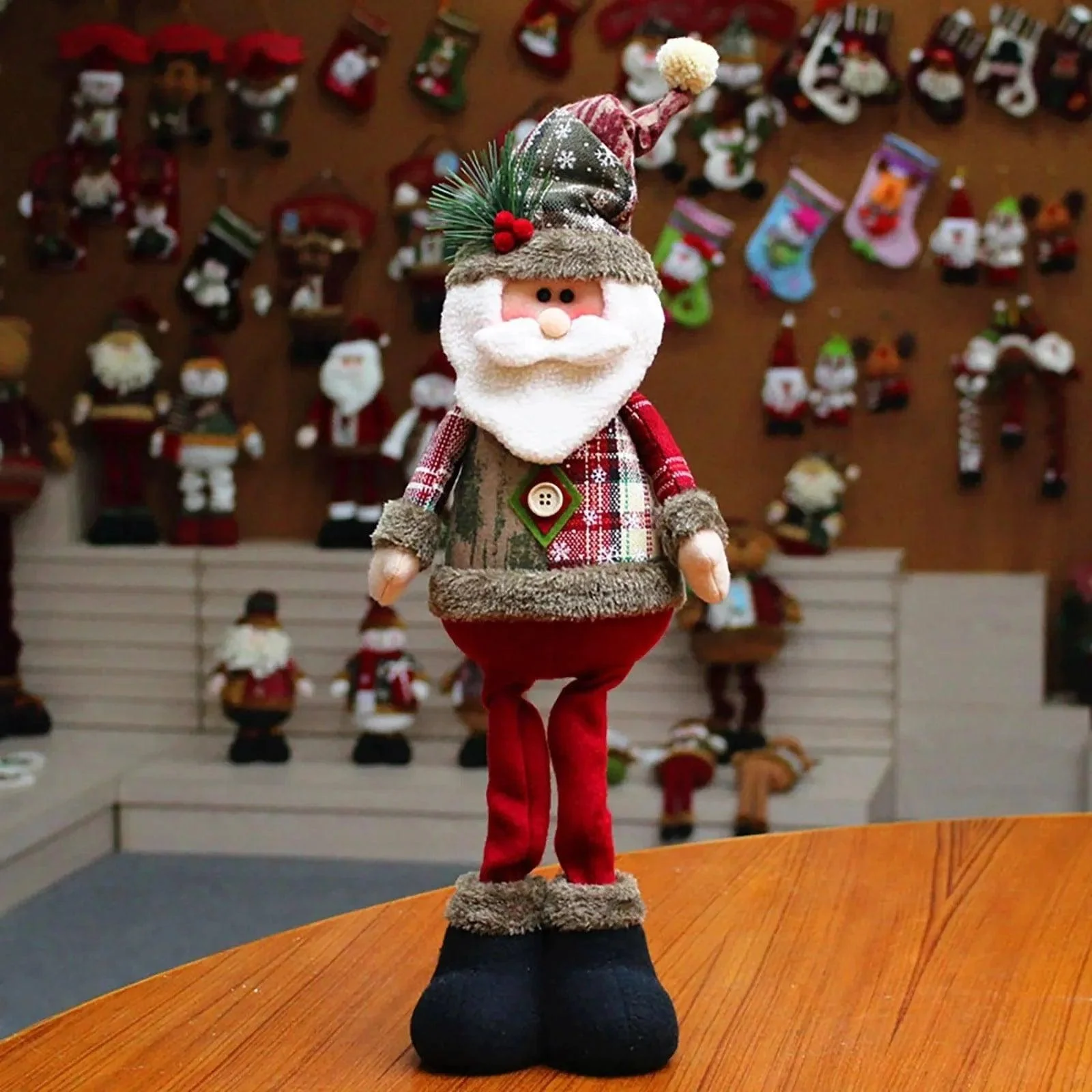 Santa, Snowman, and Reindeer Figurines - Glova