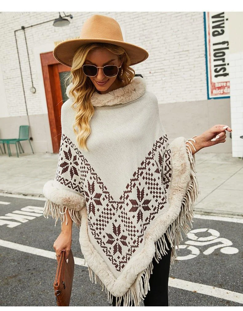 Sapphira Poncho Sweater - Glova