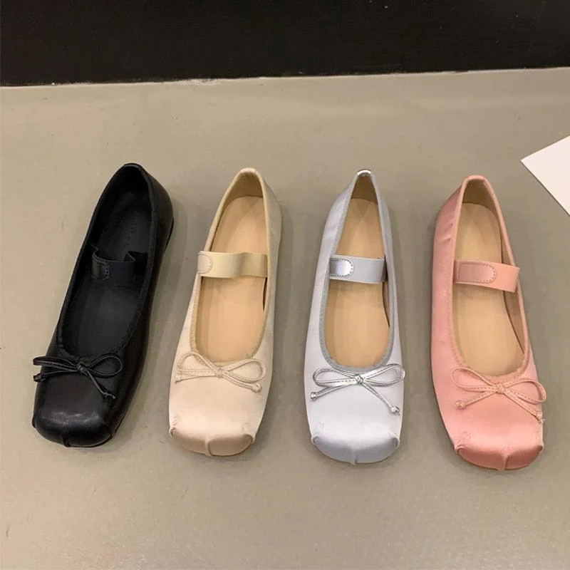 Sasha Satin Silk Ballet Flats - 4 Colors - Glova