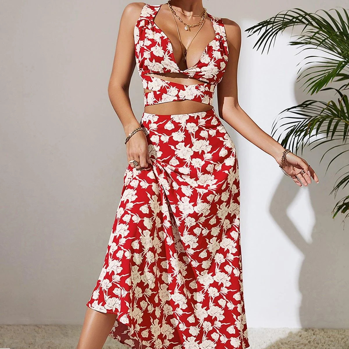 Scarlet High Waist Maxi Dress - Glova