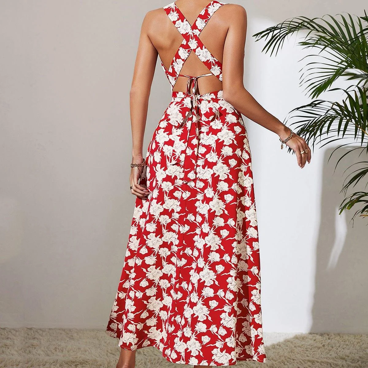 Scarlet High Waist Maxi Dress - Glova