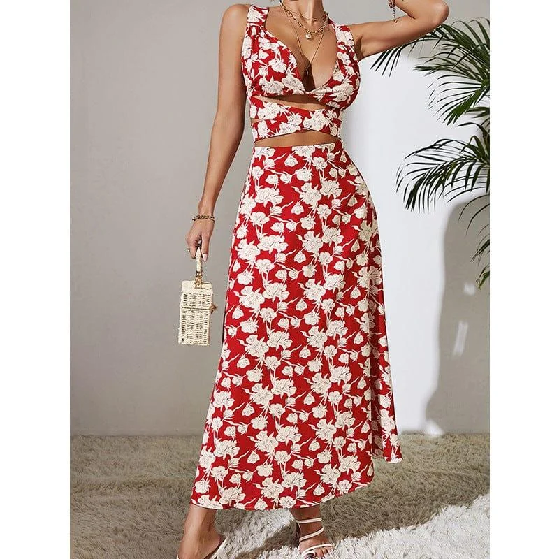 Scarlet High Waist Maxi Dress - Glova