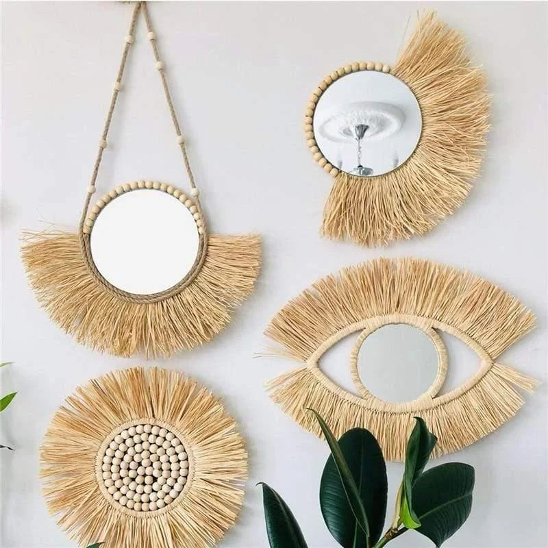 Seagrass Wall Mirrors (4 Styles) - Glova