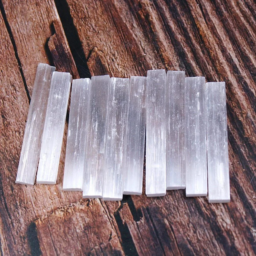 Selenite Crystal Sticks (10pcs) - Glova