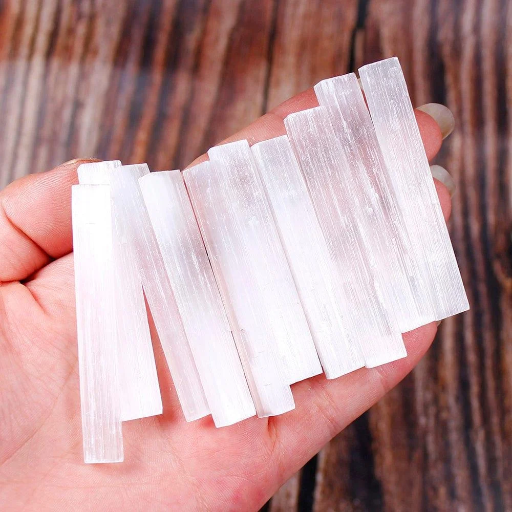 Selenite Crystal Sticks (10pcs) - Glova