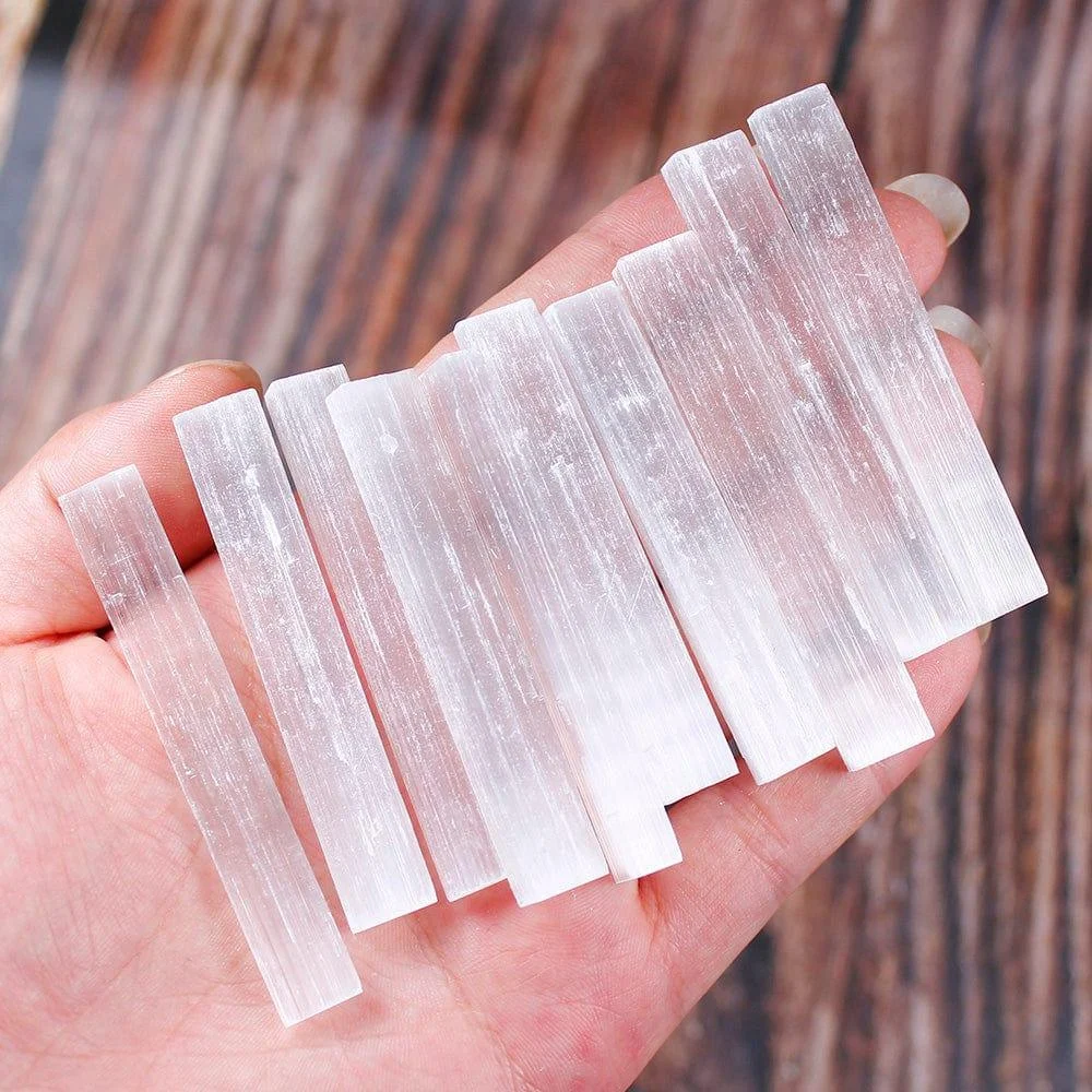 Selenite Crystal Sticks (10pcs) - Glova