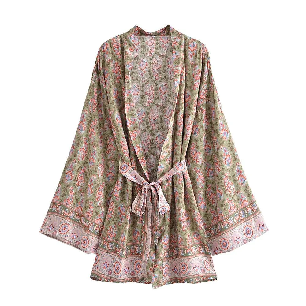 Selina Floral Kimono Robe - Glova