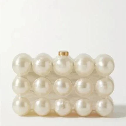 Seona Acrylic Pearly Bubble Evening Clutch Bag - Glova